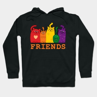 The cats and the friends Hoodie